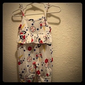 Baby baseball Romper 0-6 Months